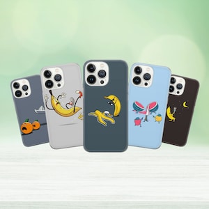 Banana Phone Case Fruits for iPhone 15 14 13 12 Pro 11 XR for Samsung S23 S22 A8 73 A53 A13 Pixel 8 7 6A