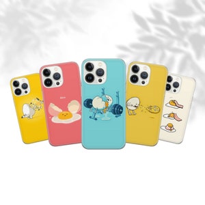 Funny Goose Phone Case Fried Egg for iPhone 15 14 13 12 Pro 11 XR for Samsung S23 S22 A8 73 A53 A13 Pixel 8 7 6A