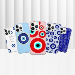 Evil Eye Amulet Phone Case Nazar Cover for iPhone 15 14 13 12 Pro 11 XR for Samsung S23 S22 A8 73 A53 A13 Pixel 8 7 6A