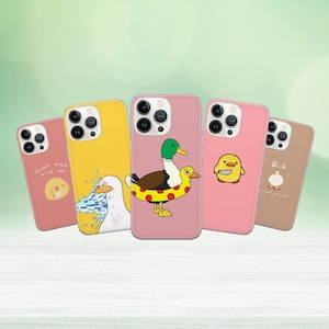Funny Goose Phone Case Cute Duck for iPhone 15 14 13 12 Pro 11 XR for Samsung S23 S22 A8 73 A53 A13 Pixel 8 7 6A