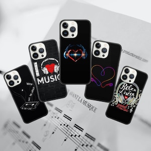 Music Lover Phone Case Songs Cover for iPhone 15 14 13 12 Pro 11 XR for Samsung S23 S22 A8 73 A53 A13 Pixel 8 7 6A