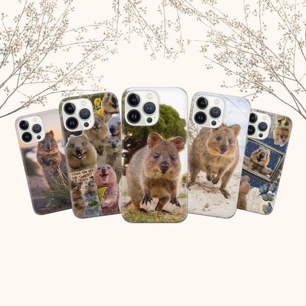 Quokka Phone Case Cute Animal Cover for iPhone 15 14 13 12 Pro 11 XR for Samsung S23 S22 A8 73 A53 A13 Pixel 8 7 6A