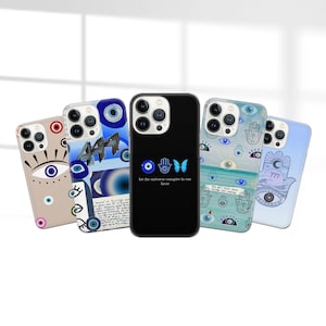 Evil Eye Amulet Phone Case Nazar Cover for iPhone 15 14 13 12 Pro 11 XR for Samsung S23 S22 A8 73 A53 A13 Pixel 8 7 6A