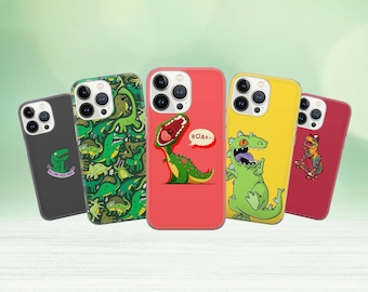 Funda de teléfono Dino T Rex, funda Jurásica para iPhone 15 14 13 12 Pro 11 XR para Samsung S23 S22 A8 73 A53 A13 Pixel 8 7 6A