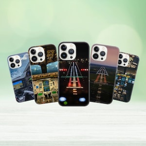 Luchtvaart Telefoon Case Runway Vliegtuigen Cover voor iPhone 15 14 13 12 Pro 11 XR voor Samsung S23 S22 A8 73 A53 A13 Pixel 8 7 6A
