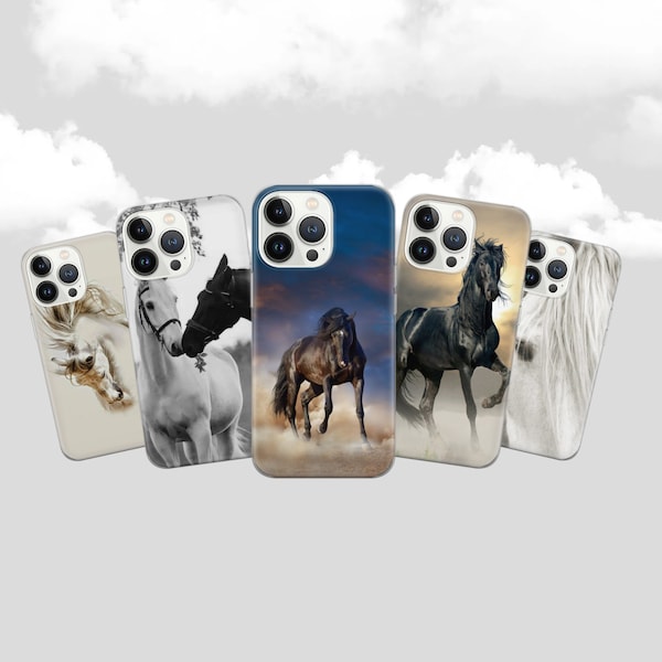 Wild Horses Phone Case Horse Lovers Cover for iPhone 15 14 13 12 Pro 11 XR for Samsung S23 S22 A8 73 A53 A13 Pixel 8 7 6A