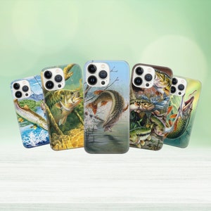 Angeln Handytasche Fischer Cover für iPhone 15 14 13 12 Pro 11 XR für Samsung S23 S22 A8 73 A53 A13 Pixel 8 7 6A