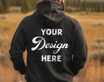 Gildan 18500 Black Mockup | Back sweatshirt mockup Back hoodie mockup Sweatshirt mockup bundle Hoodie Mockup Bundle Mockup | dollar mock