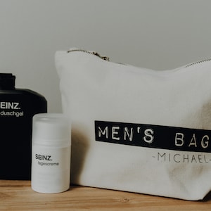 Wash-Bag Männer | Mens Bag | Kosmetiktasche | Reisetasche | Taschen-Organzier | Kulturtasche | Aufbewahrungstasche | Männertasche