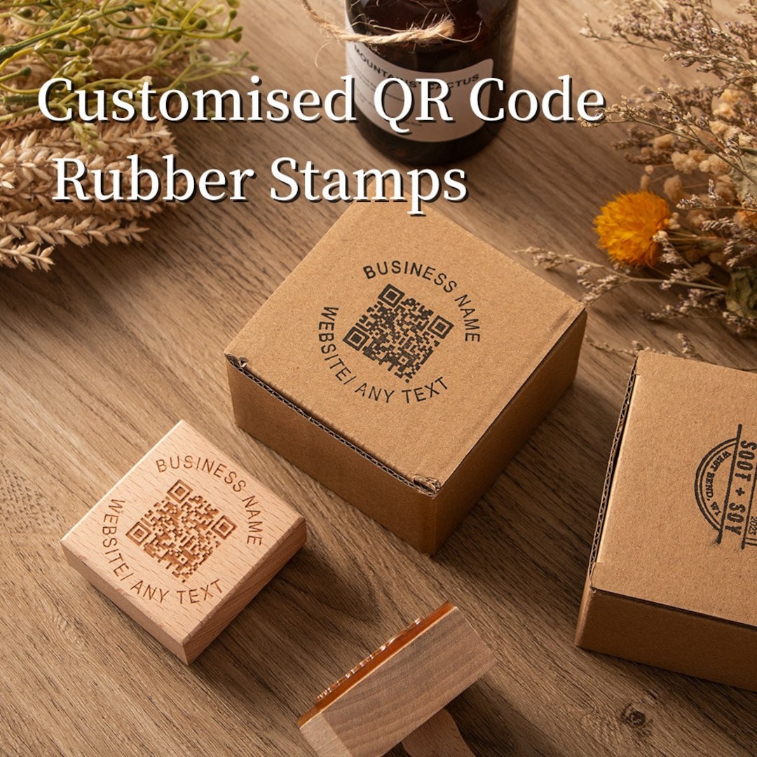 Custom Self Inking QR Code Stamp Custom QR Code Stampqr Code - Etsy