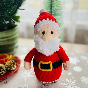 Plush Santa Claus, Santa ho ho ho, Christmas elements, Christmas miniature, Christmas presents, amigurumi Christmas