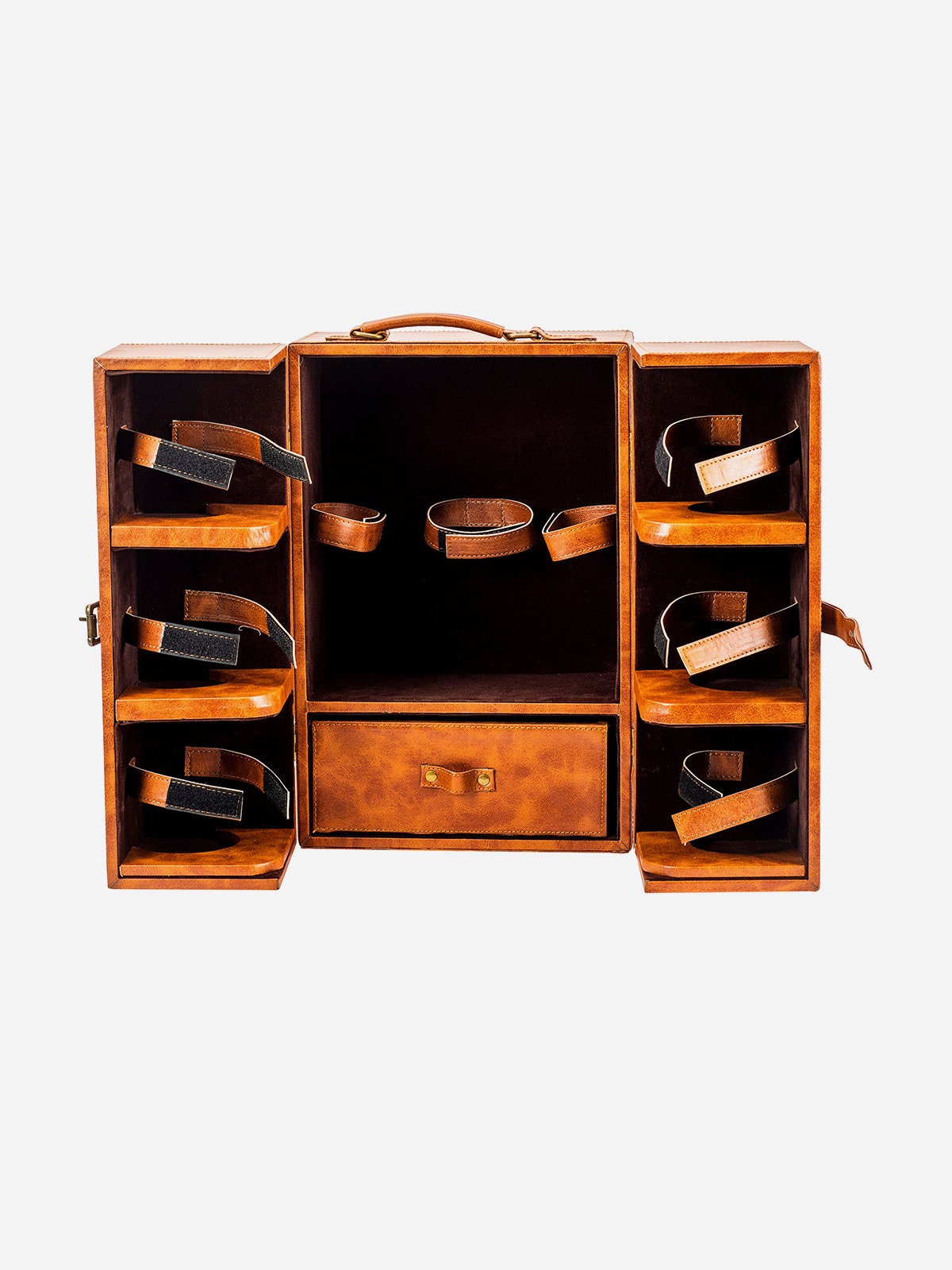 Leather Elegant Bar Accessories Tool Portable Leatherette Briefcase Bar