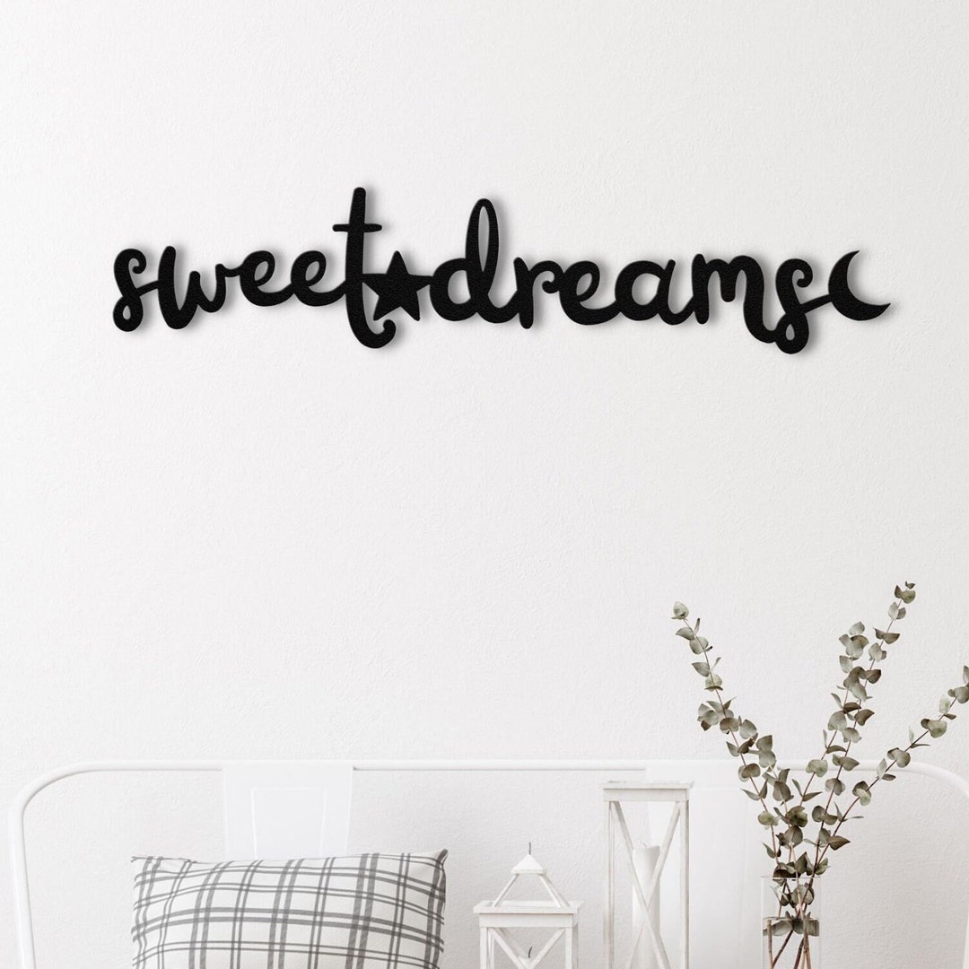 Sweet Dreams Metal Wall Sign Sweet Dreams Wall Decor Bedroom Wall Art Sweet Dreams Metal Wall Sign Sweet Dreams Wall Decor Bedroom Wall Art