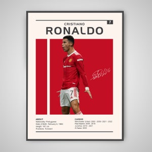 Cristiano Ronaldo Druck, Cristiano Ronaldo Poster, Fußball Geschenk, Sport Poster, Fußball Argentinien Poster, Fußball Wandkunst, Cristiano Ronaldo Poster