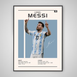 Lionel Messi Poster | Leo Messi Print, Football Print, Football Poster, Soccer Poster, Sports Wall Art, Gift For Him, Argentina Soccer Art