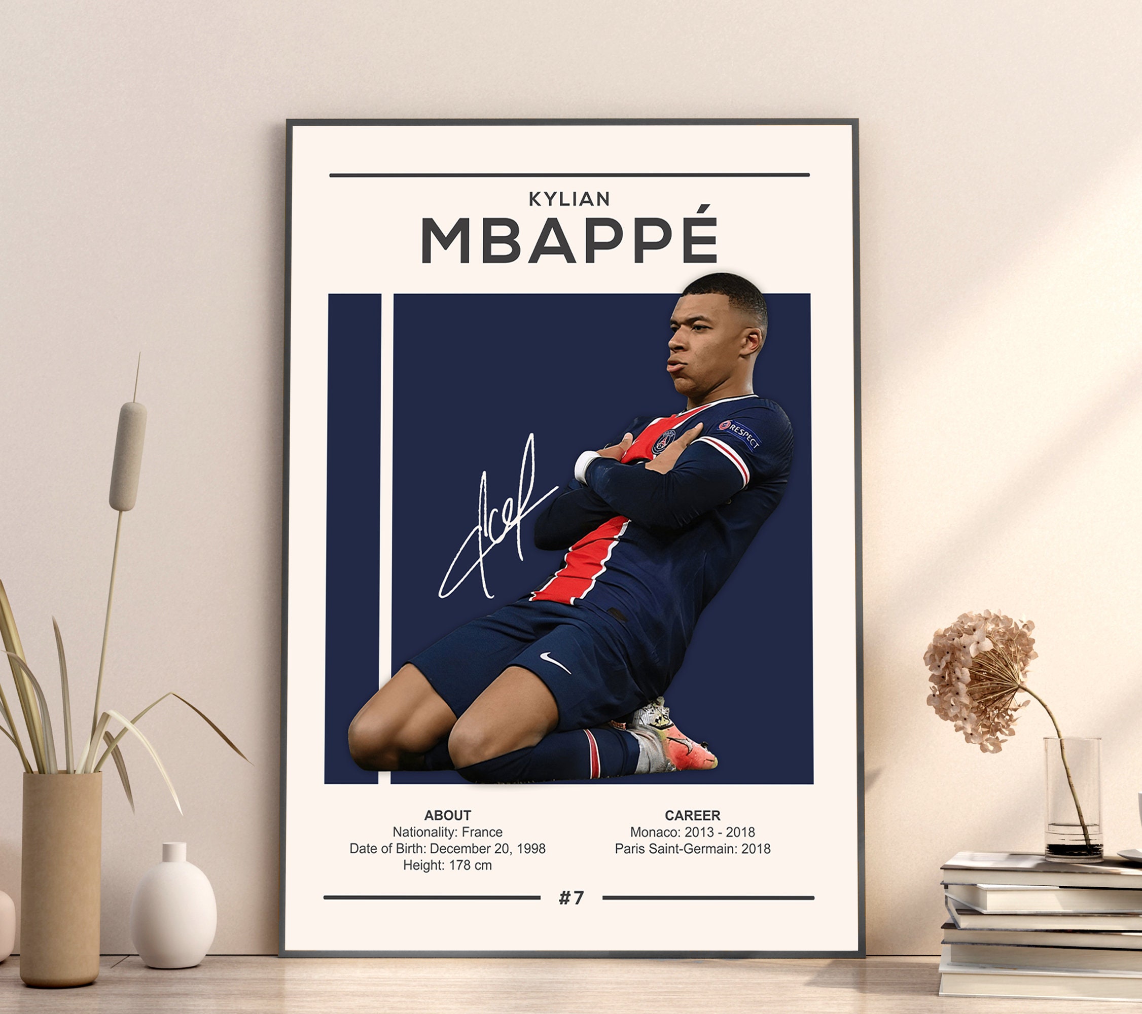 Affiche Paris Saint-Germain Player Group - Encadrée - A3
