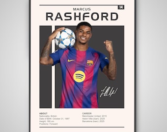 サッカー ポスター　160枚　まとめ売り マーカス・ラッシュフォードのサッカースターデジタルポスター