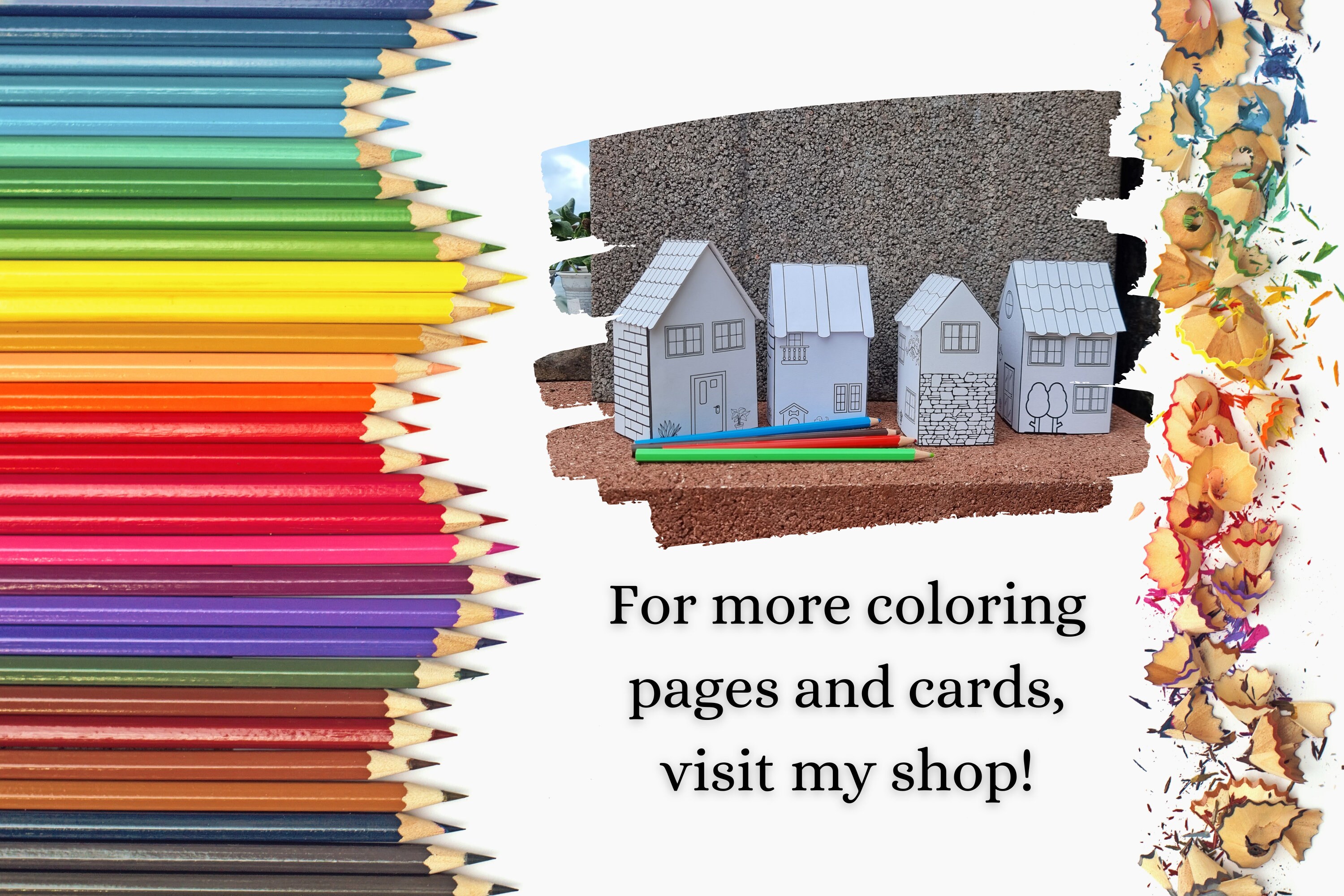 Printable Sheets for Kids / Paper Craft / Colouring Pages - Etsy UK