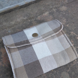 Cartera de tela Vichy