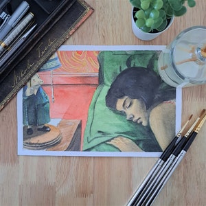 Stampa artistica dell'illustrazione "Tempi duri per i sognatori" | Arte ispirata al cinema, giclée, decorazione casa, idea regalo, wall art
