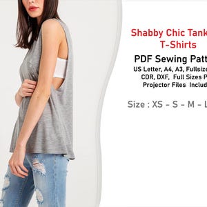 Tank Top Pattern - Women&#39;s Easy PDF Sewing Pattern