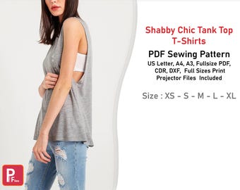 Tank Top Pattern - Women's Easy PDF Sewing Pattern