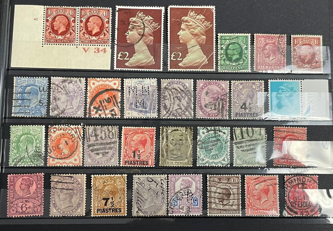 Stamps of United Kingdom, 1930 to 1950 - Etsy