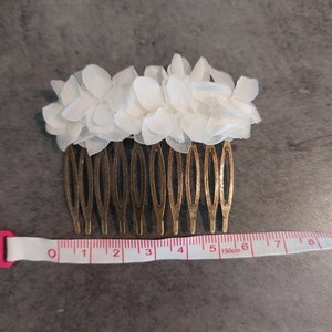 White wedding hair comb 5.5cm cm