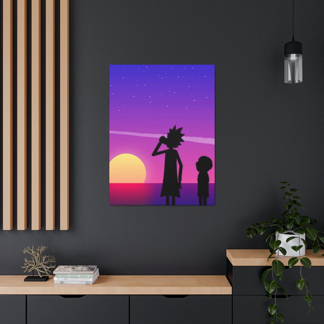 Rick and Morty Canvas Etsy