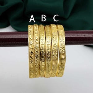 Indian Gold Bangle, 18k Gold Filled Bangles, Stacking Gold bangles for women, Bridesmaid gift ideas, Custom bracelet simple, Everyday Bangle