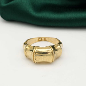 Octagon Ring, Gold Dome Ring, Geometric Ring, Band Ring, Statement Ring, Stacking Ring, Minimalist Ring, Unique Ring, Gift For Her Boho Ring