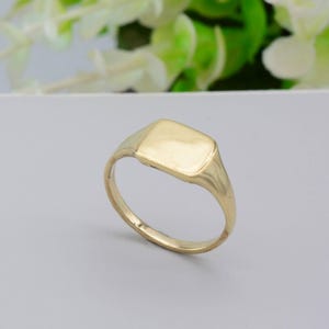 Gold signet ring, Men&#39;s Signet ring, Brass Signet Ring, Handmade ring, Dainty ring, Baho ring, Statement Ring, Gift for Dad,  Gift for him,