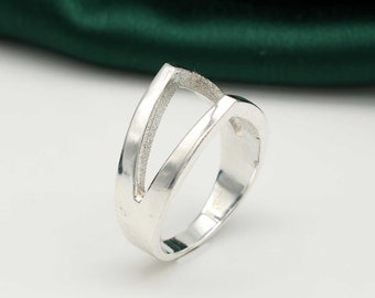 Jonc de fleurs, bague en argent sterling, marguerite