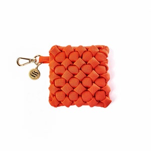 Grand porte monnaie porte carte zippé en tissu élégant idéal pour offrir
