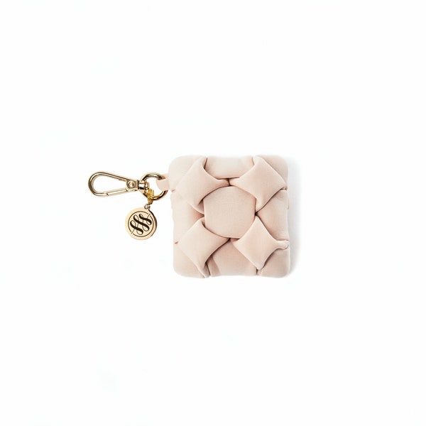 Petit porte monnaie zippé carré en tissu pour femme, idée de petit cadeau pour toutes occasions