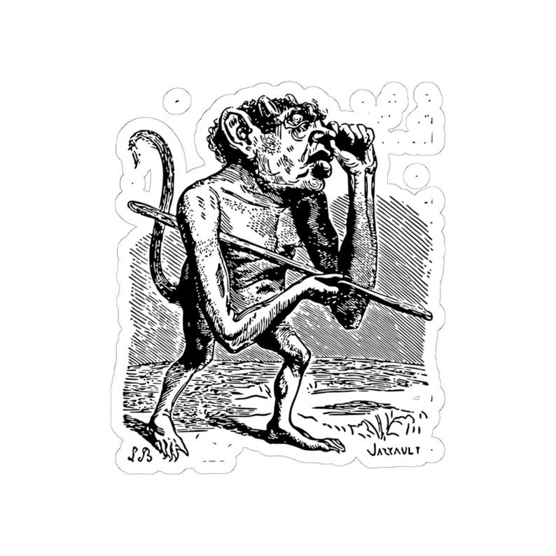 Pegatina Ronove, Demonio Ars Goetia, Clave Menor de Salomón, Grabado del Diccionario Infernal, Calcomanía de vinilo Ocultismo Dark Academia 3"x3" imagen 7