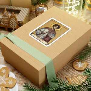 Sveti Stefan Arhiđakon Icon Sticker, Saint Stephen the Protomartyr, Serbian Orthodox Saint, Pravoslavna Nalepnica, Die-Cut Vinyl Decal image 6
