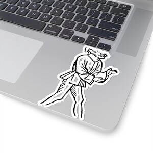 Belial Sticker, Ars Goetia Demon, Lesser Key of Solomon, The Magus 1801 Engraving, Occult Dark Academia Vinyl Decal 3"x3" image 5