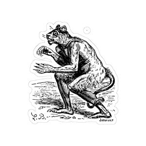 Flauros Sticker, Ars Goetia Demon, Lesser Key of Solomon, Dictionnaire Infernal Engraving, Occult Dark Academia Vinyl Decal 3"x3" Bild 7