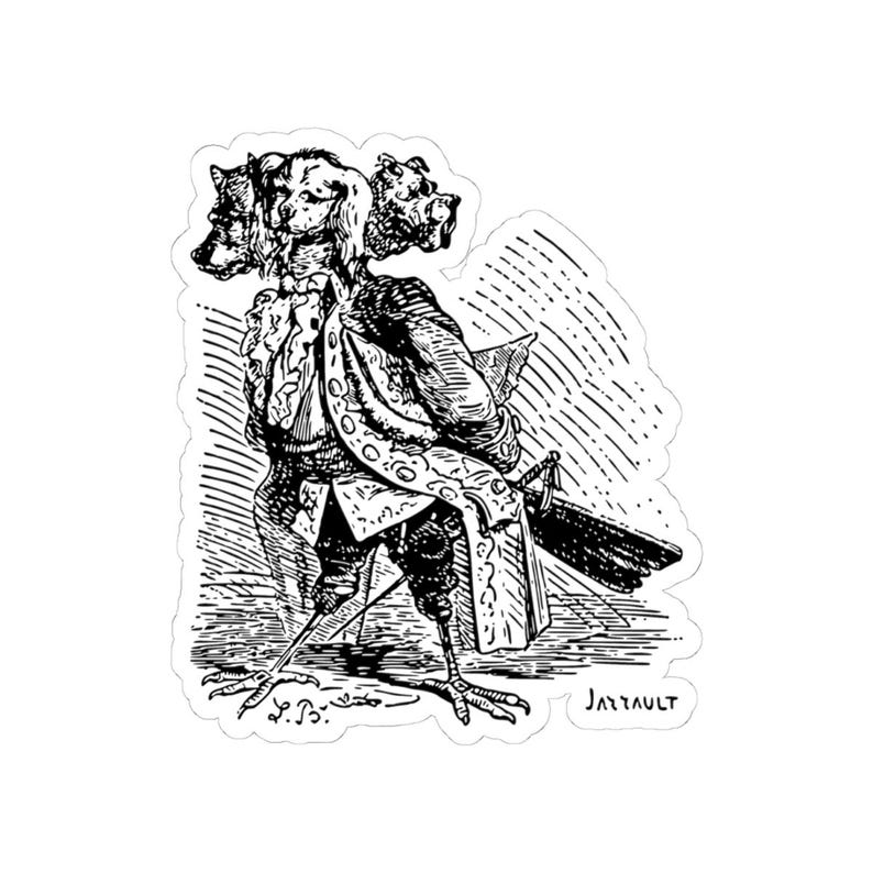 Naklejka Naberiusa, Ars Goetia Demon, Mniejszy Klucz Salomona, Dictionnaire Infernal Engraving, Okultystyczna Mroczna Akademia, naklejka winylowa 3"x3" zdjęcie 4