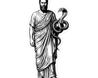Andromalius Sticker, 72nd Demon of the Ars Goetia, Lesser Key of Solomon, Dark Academia, Gothic Vinyl Sticker