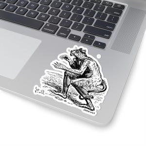 Flauros Sticker, Ars Goetia Demon, Lesser Key of Solomon, Dictionnaire Infernal Engraving, Occult Dark Academia Vinyl Decal 3"x3" Bild 5