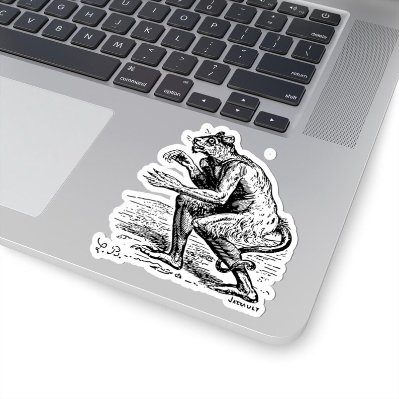 Flauros Sticker, Ars Goetia Demon, Lesser Key of Solomon, Dictionnaire Infernal Engraving, Occult Dark Academia Vinyl Decal 3"x3" Bild 5