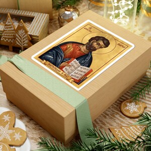 Sveti Apostol Marko Color Icon Sticker, Markovdan, Saint Mark the Evangelist, Serbian Orthodox Saint, Pravoslavna Nalepnica, Die-Cut Vinyl image 9