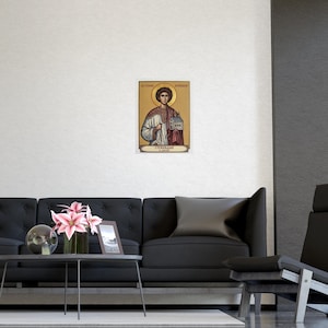 Sveti Stefan Arhiđakon Orthodox Icon Poster, Sint Stefanus de Eerste Martelaar, Servische Heilige Matte Kunstprint, Pravoslavna Ikona, Muurdecoratie afbeelding 5