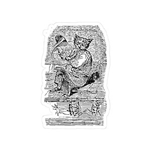 Beleth-klistermärke, Ars Goetia-demonen, Lesser Key of Solomon, Dictionnaire Infernal Gravyr, Occult Dark Academia Vinyldekal 7,5x7,5 cm bild 4