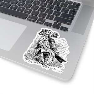 Naklejka Naberiusa, Ars Goetia Demon, Mniejszy Klucz Salomona, Dictionnaire Infernal Engraving, Okultystyczna Mroczna Akademia, naklejka winylowa 3"x3" zdjęcie 5