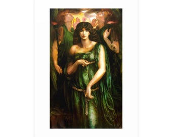 Astarte Syriaca (1877) by Dante Gabriel Rossetti — Antique 1877 Print, Museum-Grade Matte Poster, Vintage Engraving Wall Art
