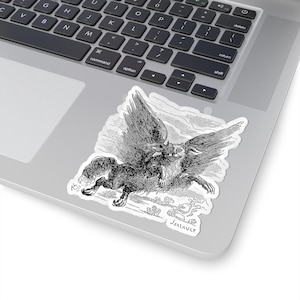 Glasya-Labolas Sticker, Ars Goetia Demon, Lesser Key of Solomon, Dictionnaire Infernal Engraving, Occult Dark Academia Vinyl Decal 3"x3" Bild 5
