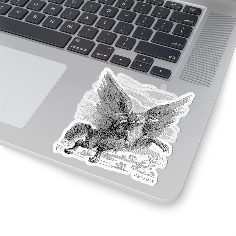 Glasya-Labolas Sticker, Ars Goetia Demon, Lesser Key of Solomon, Dictionnaire Infernal Engraving, Occult Dark Academia Vinyl Decal 3"x3" Bild 5